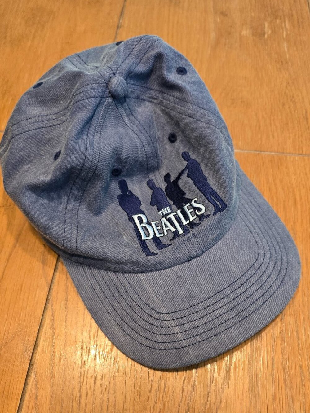 The Beatles Blue Baseball Cap – Abbey Road Silhouette – Made in USA – Revco Spor